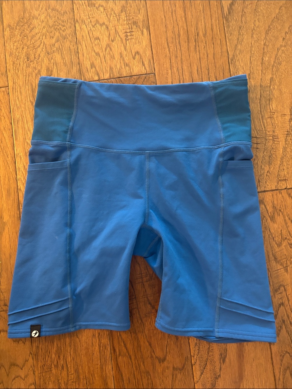 Oiselle Blue Women’s High-Waist Active Shorts